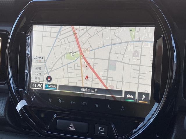 ハスラー ＨＹＢＲＩＤ　Ｘ　３型　全方位カメラ　ナビ　スズキコネクト　デモカー　衝突軽減システム　リヤパーキングセンサー　全方位モニター付ナビゲーション、シートヒーター、ＬＥＤヘッドランプ、インパネＣＶＴ、ステアリングスイッチ、クルーズコントロール、マイルドハイブリッド（20枚目）