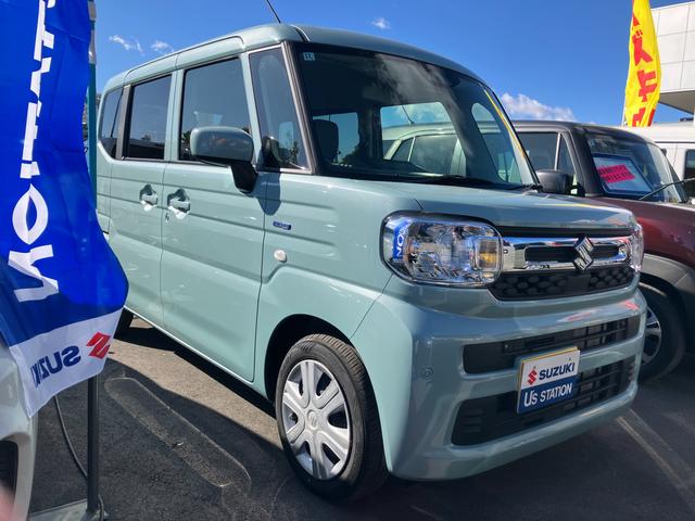 スペーシア ＨＹＢＲＩＤ　Ｇ　オートライト　衝突被害軽減システム　衝突被害軽減システム　オートライトシステム　オートエアコン　６エアバッグ　キーレスプッシュスタートシステム　ＬＥＤヘッドランプ　マイルドハイブリッド　盗難抑止システム　ステアリングオーディオスイッチ（57枚目）