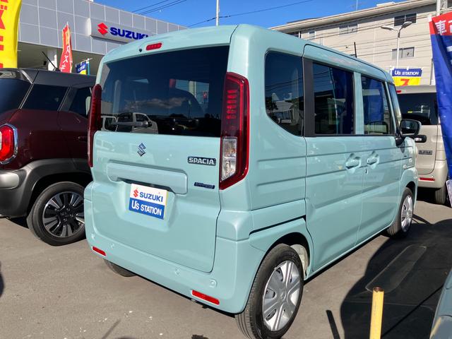 スペーシア ＨＹＢＲＩＤ　Ｇ　オートライト　衝突被害軽減システム　衝突被害軽減システム　オートライトシステム　オートエアコン　６エアバッグ　キーレスプッシュスタートシステム　ＬＥＤヘッドランプ　マイルドハイブリッド　盗難抑止システム　ステアリングオーディオスイッチ（76枚目）