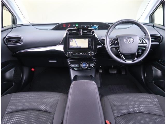 プリウス SセーフティプラスII 純正SDナビ バックカメラ 衝突被害軽減システム レーダークルーズ コーナーセンサー スマートキー LEDヘッドライト ETC オートハイビーム 車線逸脱警報(2枚目)