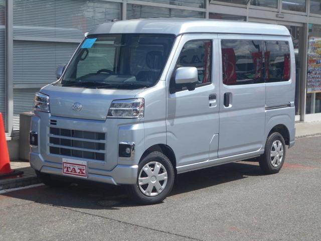 ハイゼットカーゴ クルーズ　届出済未使用車　ＬＥＤライト　デュアルエアバッグ　電動ミラー　セキュリティーアラーム　コーナーセンサー　禁煙車　パワーウィンドウ　安全ボディ　横滑り防止機能　ＡＢＳ　アイドリングストップ　スマートキー　キーフリー（5枚目）