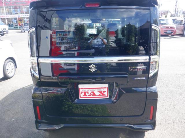 スペーシアカスタム ハイブリッドＸＳターボ　届出済未使用車　ＵＳＢ接続　電動格納式ドアミラー　オートＬＥＤ　禁煙　ＥＳＣ　クルーズＣ　運転席シートヒーター　フルフラット　１オーナー　パワーウィンドゥ　ＬＥＤヘッドライ　スマートキ　ベンチシート（8枚目）