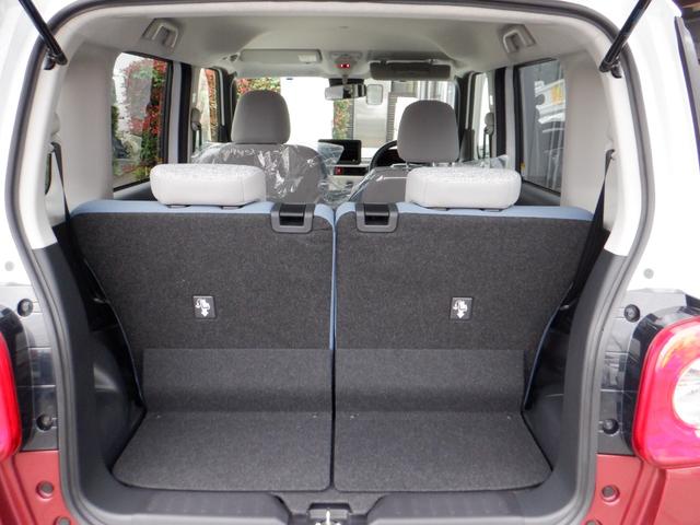 ムーヴキャンバス ストライプスＸ　ナビアップグレードパック　届出済未使用車　オートライト　バックカメラ　ＵＳＢ　ステアリングオーディオスイッチ　リアパーキングセンサー　オートエアコン　プッシュスタート　スマートキー　電動格納ミラー　左右電動スライドドア　禁煙車（17枚目）