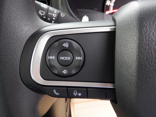 ムーヴキャンバス ストライプスＸ　ナビアップグレードパック　届出済未使用車　オートライト　バックカメラ　ＵＳＢ　ステアリングオーディオスイッチ　リアパーキングセンサー　オートエアコン　プッシュスタート　スマートキー　電動格納ミラー　左右電動スライドドア　禁煙車（27枚目）