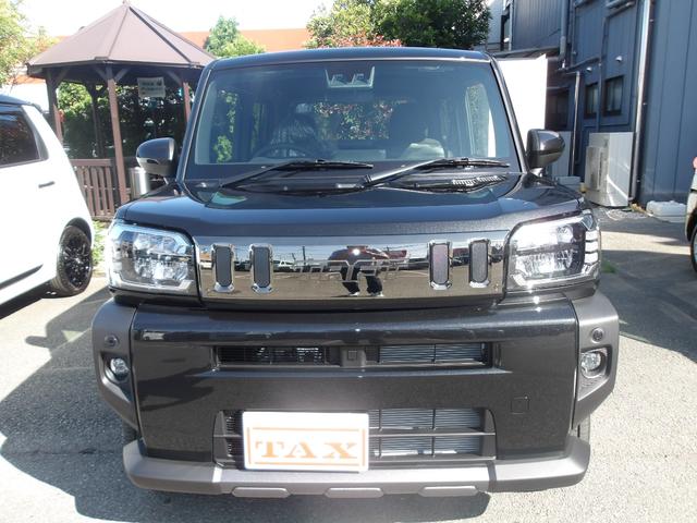 タフト Ｇターボ　ダーククロムベンチャー　届出済未使用車　禁煙　車線逸脱警報装置　衝突回避支援ブレーキ　レーダークルーズ　シートヒータ　ＵＳＢ　電動格納ドアミラー　安全ボディ　ＬＥＤ　ムーンルーフ　Ａストップ　サイドエアバッグ　ターボ車（7枚目）