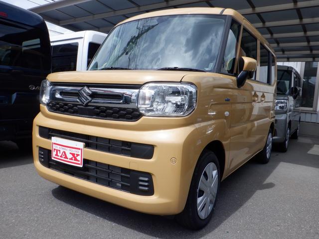 スペーシア ハイブリッドＧ　超目玉車　届出済未使用車　禁煙　アイドリングＳ　キーレススタートシステム　パーキングセンサー　横滑防止　イモビライザー　ＬＥＤライト　電動格納ミラー　Ｗエアバッグ　スマートキー　オートエアコン　フルフラット（5枚目）