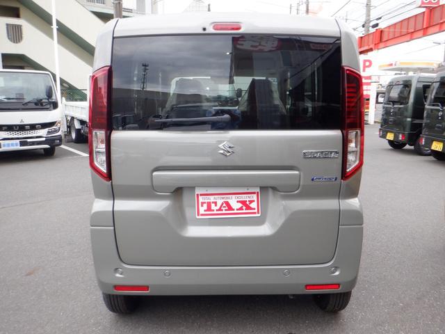 スペーシア ハイブリッドＧ　届出済未使用車　禁煙　アイドリングＳ　キーレススタートシステム　パーキングセンサー　横滑防止　イモビライザー　ＬＥＤライト　電動格納ミラー　Ｗエアバッグ　スマートキー　オートエアコン　フルフラット（8枚目）