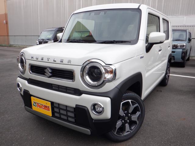 ハスラー ハイブリッドＸ　届出済未使用車　オートＬＥＤ　アイドルストップ　車線逸脱警報装置　スマートキー　エアバッグ　フルフラット　前席シートヒーター　セキュリティアラーム　レーダークルーズ　ＬＥＤライト　安全ボディ　ＡＡＣ（10枚目）