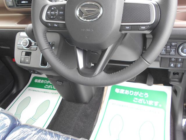 ムーヴキャンバス セオリーＧ　届出済未使用車　ブルートゥース　ＩＳＴＯＰ　前後ソナー　衝突軽減ブレーキ　フルフラットシート　電動格納式ミラー　ＬＥＤヘッド　横滑り防止機能　シートヒーター　両側オートスライドドア　禁煙　Ｂカメラ（9枚目）