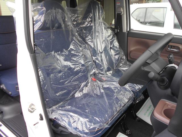 ムーヴキャンバス セオリーG 届出済未使用車 ブルートゥース ISTOP 前後ソナー 衝突軽減ブレーキ フルフラットシート LEDヘッド 横滑り防止機能 シートヒーター Bカメラ オートライト ベンチシート サイドエアバッグ(11枚目)