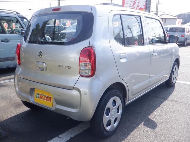 アルト Ｌ　届出済未使用車　車線逸脱防止　キーレスリモコン　シートヒータ　Ｐセンサー　禁煙　電動格納式ミラー　盗難警報装置　マニュアルエアコン　パワーステアリング　パワーウインドウ　サイドエアバッグ　エアバック（5枚目）