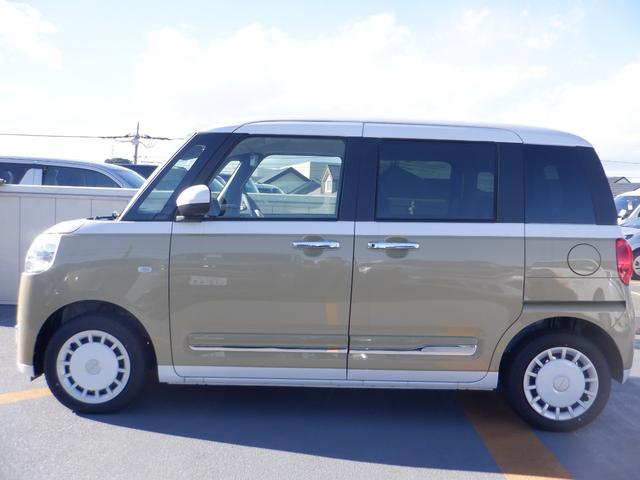 ムーヴキャンバス ストライプスG 届出済未使用車 前後障害物センサー アイドルストップ 禁煙 Bカメラ パワーウインドウ セキュリティアラーム フルフラット スマートキープッシュスタート カーテンエアバック Sヒーター キーフリーキー(9枚目)