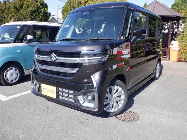 スペーシアカスタム ハイブリッドGS 届出済未使用車 禁煙 フロントベンチシート 前後衝突被害軽減ブレーキ LEDライト 前後ソナー 盗難防止 横滑り防止装置 片側電動両側スライドドア 前席シートヒーター パワステ ABS 電動格納ミラー(11枚目)