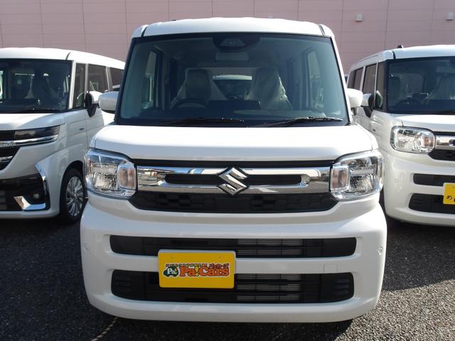 スペーシア ハイブリッドＸ　届出済未使用車　レーダーブレーキサポート　車線逸脱警告　アイドリングＳ　ＬＥＤヘッド　シートヒーター　盗難防止システム　フルフラット　エアコン　スマートキー　ＥＳＣ　ＡＢＳ　ベンチシート　エアバッグ（8枚目）