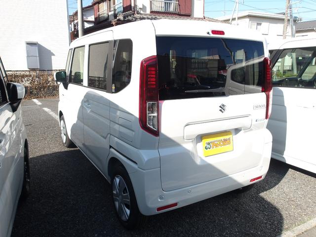 スペーシア ハイブリッドＸ　届出済未使用車　レーダーブレーキサポート　車線逸脱警告　アイドリングＳ　ＬＥＤヘッド　シートヒーター　盗難防止システム　フルフラット　エアコン　スマートキー　ＥＳＣ　ＡＢＳ　ベンチシート　エアバッグ（11枚目）