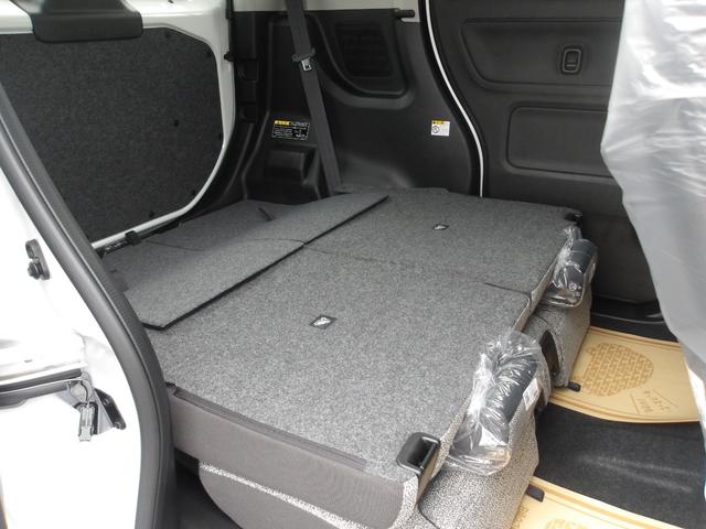 スペーシア ハイブリッドＸ　届出済未使用車　レーダーブレーキサポート　車線逸脱警告　アイドリングＳ　ＬＥＤヘッド　シートヒーター　盗難防止システム　フルフラット　エアコン　スマートキー　ＥＳＣ　ＡＢＳ　ベンチシート　エアバッグ（19枚目）