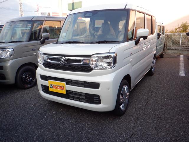 スペーシア ハイブリッドＧ　届出済未使用車　禁煙　アイドリングＳ　キーレススタートシステム　パーキングセンサー　横滑防止　イモビライザー　ＬＥＤライト　電動格納ミラー　Ｗエアバッグ　スマートキー　オートエアコン　フルフラット（6枚目）