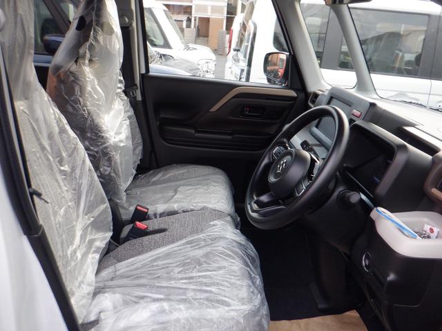 スペーシア ハイブリッドＧ　届出済未使用車　禁煙　アイドリングＳ　キーレススタートシステム　パーキングセンサー　横滑防止　イモビライザー　ＬＥＤライト　電動格納ミラー　Ｗエアバッグ　スマートキー　オートエアコン　フルフラット（13枚目）