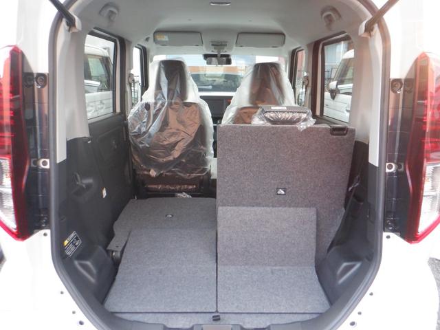 スペーシア ハイブリッドＧ　届出済未使用車　禁煙　アイドリングＳ　キーレススタートシステム　パーキングセンサー　横滑防止　イモビライザー　ＬＥＤライト　電動格納ミラー　Ｗエアバッグ　スマートキー　オートエアコン　フルフラット（18枚目）