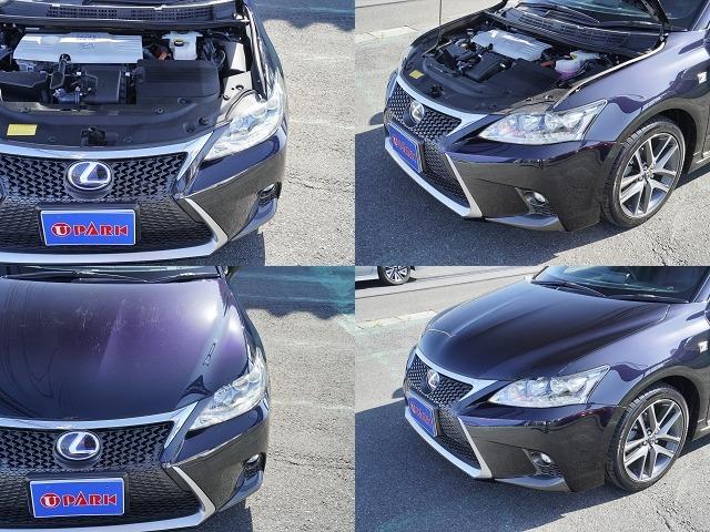 CT200h Fスポーツ 後期・SDナビTV・Bカメラ・CD・DVD・ブルーレイ・ブルートゥース・USB・ETC・サンルーフ・オートクルーズ・Cセンサー・パドルシフト・シートヒーター・ステアヒーター・17AW・TVキット(71枚目)