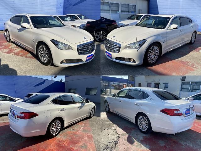 シーマ ハイブリッド　ＶＩＰ　サンルーフ・フルセグナビ・サイド／バックカメラ・ＢＴオーディオ・１８ＡＷ・黒革シート・ベンチレーション・ＨＩＤライト・フォグ・レーダークルーズ・Ｒサンシェード・ＥＴＣ・ドアバイザー・ローダウン（16枚目）