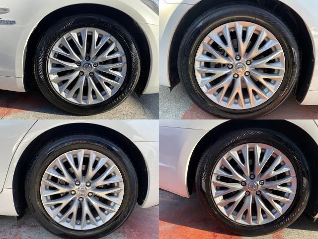 シーマ ハイブリッド　ＶＩＰ　サンルーフ・フルセグナビ・サイド／バックカメラ・ＢＴオーディオ・１８ＡＷ・黒革シート・ベンチレーション・ＨＩＤライト・フォグ・レーダークルーズ・Ｒサンシェード・ＥＴＣ・ドアバイザー・ローダウン（18枚目）