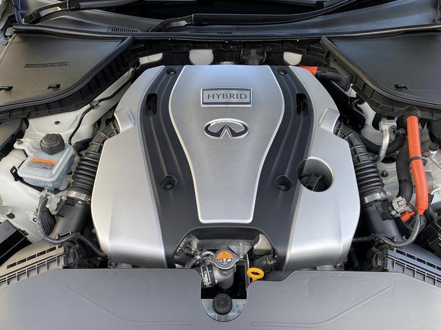 スカイライン ３５０ＧＴ　ハイブリッド　タイプＳＰ　ワンオーナー・フルセグナビ・全周囲カメラ・ＢＴオーディオ・１９ＡＷ・黒革シート・パワーシート・シートヒーター・ＬＥＤライト・フォグ・レーダークルーズ・ＥＴＣ・全方位運転支援システム・ＢＳＭ・ローダウン（64枚目）