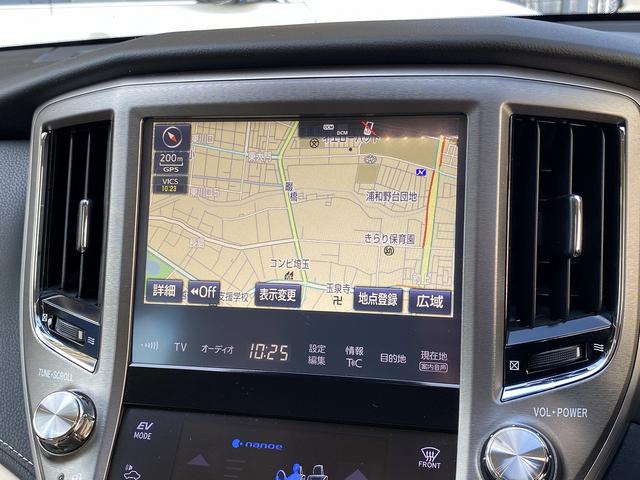 クラウンマジェスタ Ｆバージョン　フルセグナビ・全周囲カメラ・ＢＴオーディオ・１８ＡＷ・ベージュ革シート・ベンチレーション・ＬＥＤライト・フォグ・レーダークルーズ・ステアリングヒーター・ウッドコンビハンドル・セーフティセンス・ＢＳＭ（7枚目）