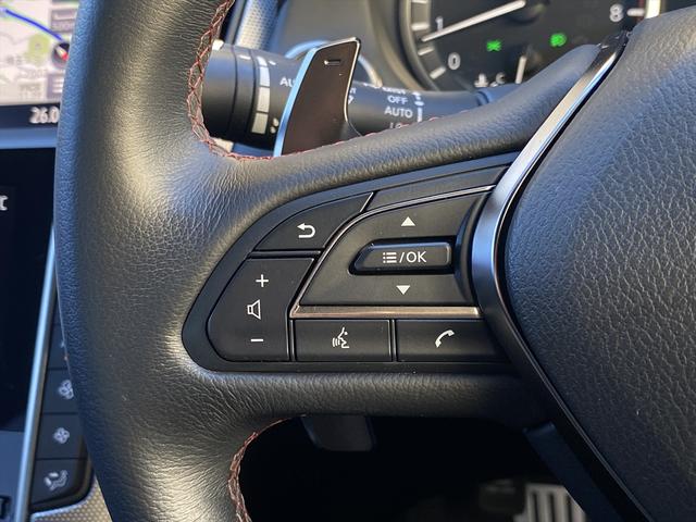 スカイライン ４００Ｒ　後期・フルセグナビ・全周囲カメラ・ＢＴオーディオ・１９ＡＷ・黒革シート・シートヒーター・ＬＥＤライト・フォグ・レーダークルーズ・コーナーセンサー・パドルシフト・ＥＴＣ・全方位運転支援システム・ＢＳＭ（47枚目）