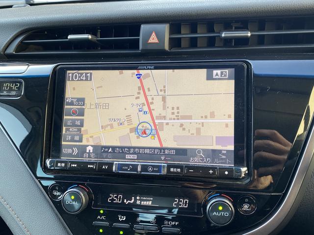 カムリ Ｇ　ワンオーナー・フルセグナビ・バックカメラ・ＢＴオーディオ・１７ＡＷ・パワーシート・ＬＥＤライト・フォグ・コーナーセンサー・本革巻ステアリング・ＥＴＣ・レーダークルーズ・セーフティセンス・ＢＳＭ（7枚目）