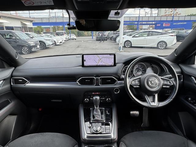 CX-8 XD ブラックトーンエディション 1オーナー・i-ACTIVSENSE・10.25型フルセグナビ・全周囲カメラ・ETC・Carplay・BTオーディオ・ハーフレザー・シート&ステアヒーター・Cソナー・BSM・HUD・純正19AW(3枚目)