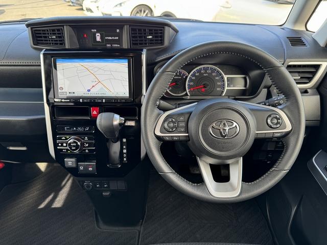 ルーミー カスタムＧ－Ｔ　後期・両Ｐ・フルセグワイドナビ・Ｂカメラ・ＢＴオーディオ・ＡＣＣ・ＬＫＡ・ＡＨＢ・Ｃソナー・ＬＥＤライト・ＥＴＣ・ＵＳＢ・スマキー・プライバシーガラス・シートヒーター・本革ステア・ミラーウィンカー（4枚目）