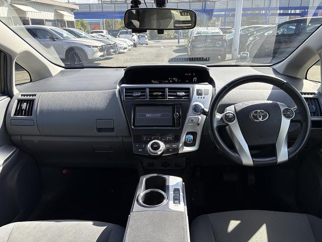 プリウスアルファ Ｓツーリングセレクション　７人乗り・１オーナー・フルセグナビ・Ｂカメラ・ＢＴオーディオ・ＬＥＤライト・ＥＴＣ・ドアバイザー・プライバシーガラス・本革ステア・ミラーウィンカー・オートライト・記録簿（3枚目）