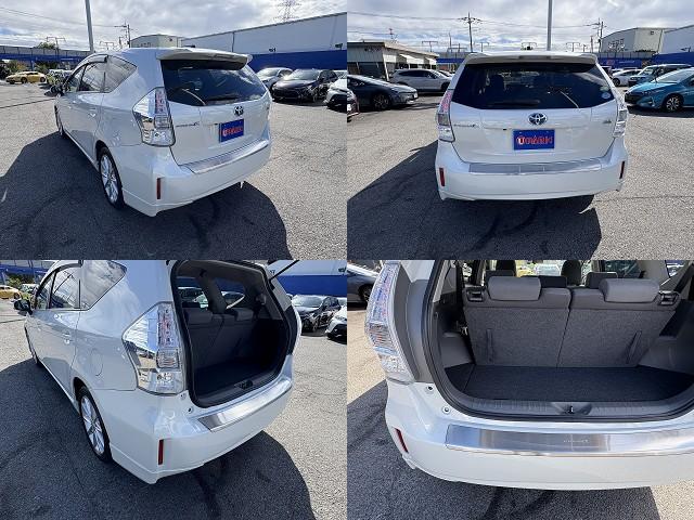 プリウスアルファ Ｓツーリングセレクション　７人乗り・１オーナー・フルセグナビ・Ｂカメラ・ＢＴオーディオ・ＬＥＤライト・ＥＴＣ・ドアバイザー・プライバシーガラス・本革ステア・ミラーウィンカー・オートライト・記録簿（42枚目）