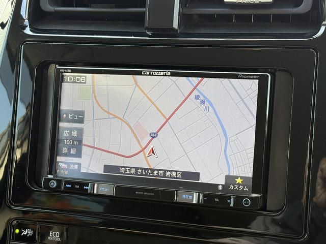 プリウス Ｓ　セーフティセンス・ナビＴＶ・バックカメラ・ＢＴオーディオ・ＥＴＣ・スマートキー・クリアランスソナー・ＬＥＤヘッドライト・ＡＵＴＯハイビーム・純正１５ＡＷ・フロアマット・ドアバイザー（8枚目）