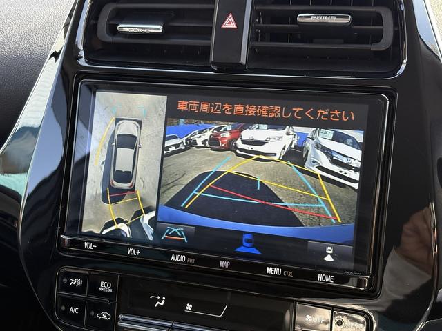 プリウス Ａツーリングセレクション　後期・９型純正フルセグナビ・全周囲カメラ・ＢＴオーディオ・ＥＴＣ２．０・ＤＶＤ再生・パワーシート・シートヒーター・パーキングアシスト・Ｃソナー・ＢＳＭ・ＨＵＤ・純正１７ＡＷ・ドアバイザー（12枚目）
