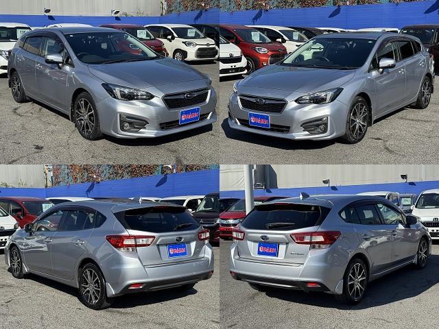 １オーナー・アイサイト・フルセグナビ・バックカメラ・ＢＴオーディオ・ＣＤ・ＤＶＤ・ＥＴＣ２．０・ＵＳＢ・ＬＥＤヘッドライト・ＢＳＭ・純正１７ＡＷ・スマートキー・革ステア・ドアバイザー・フロアマット