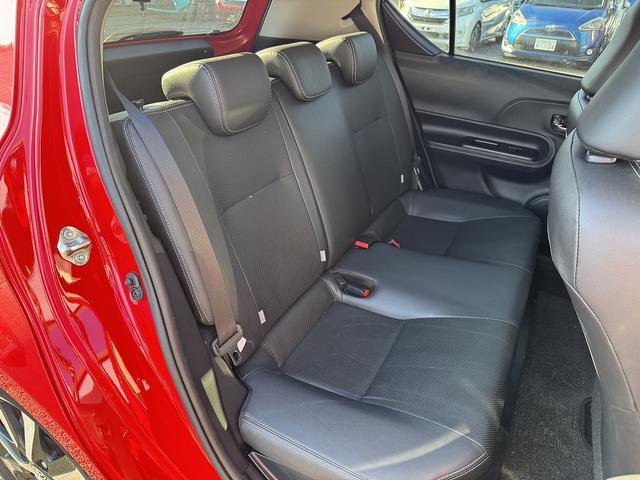 アクア Ｇソフトレザーセレクション　後期・フルセグナビ・Ｂカメラ・ＢＴオーディオ・合皮シート・シートヒーター・ＬＥＤライト・ＥＴＣ２．０・Ｃソナー・ＰＣＳ・ＬＫＡ・ＡＨＢ・ドアバイザー・プライバシーガラス・スマキー・本革ステア（5枚目）