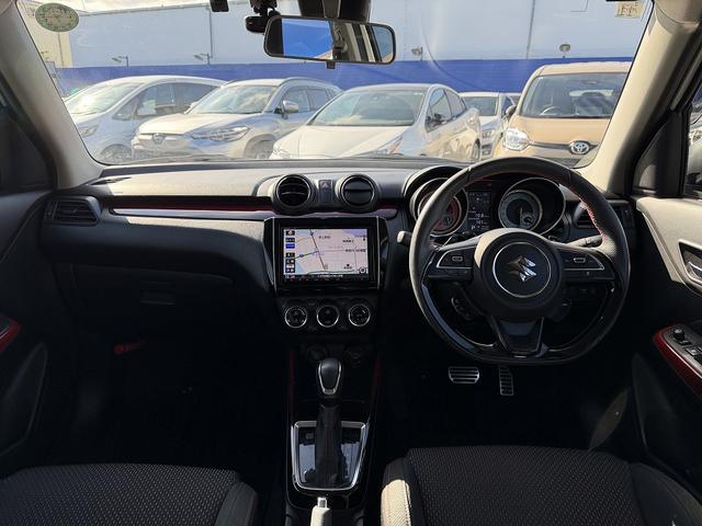 スイフトスポーツ ベースグレード　全周囲カメラ・フルセグナビ・ＢＴオーディオ・ＬＥＤライト・ＡＣＣ・ＬＫＡ・ＡＨｂ・シートヒーター・ＥＴＣ・パドルシフト・ドアバイザー・Ｐガラス・スマキー・ＵＳＢ・本革ステア・ミラーウィンカー（3枚目）