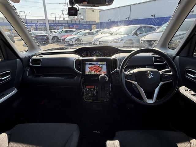 ソリオバンディット ハイブリッドＳＶ　後期・セーフティサポート・フルセグナビ・全周囲カメラ・ＥＴＣ・ＢＴオーディオ・ＬＥＤヘッドライト・リアＣソナー・シートヒーター・純正１５ＡＷ・スマートキー・革ステア・フロアマット・ドアバイザー（5枚目）