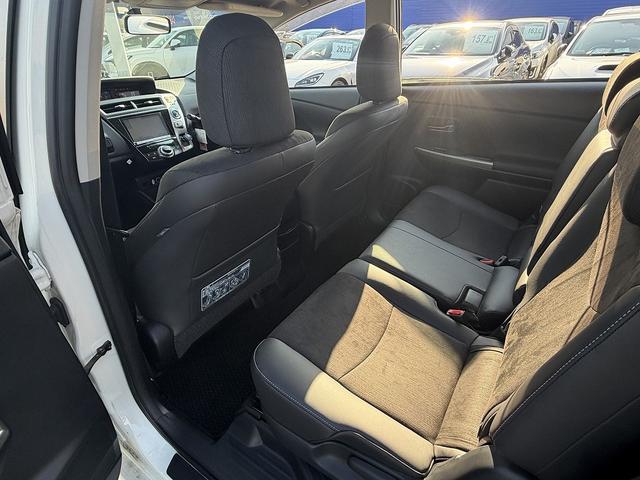 プリウスアルファ G 後期・純正8型フルセグナビ・バックカメラ・BTオーディオ・CD・DVD再生・クルーズコントロール・ハーフレザー・運転席パワーシート・LEDヘッドライト・革ステア・フロアマット・ドアバイザー(30枚目)