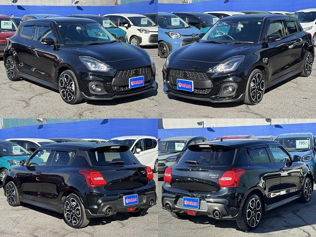 スイフトスポーツ ベースグレード　セーフティサポート・６ＭＴ・バックカメラ・Ｃａｒｐｌａｙ・ＥＴＣ・ＵＳＢ・シートヒーター・ＨＫＳマフラー・純正１７ＡＷ・Ｃソナー・ＢＳＭ・ＡＵＴＯハイビーム・スマートキー・革ステア・ドアバイザー（3枚目）