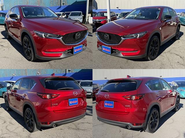CX-5 XD ブラックトーンエディション 全周囲カメラ・フルセグナビ・BTオーディオ・LEDライト・HUD・ACC・LKA・AHB・BSM・Cソナー・ハーフレザー・ステア・シートヒーター・ETC・パドルシフト・本革ステア・USB(4枚目)
