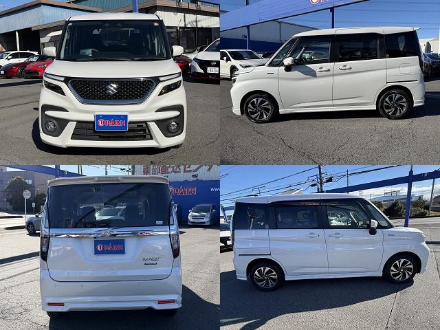 ソリオバンディット ハイブリッドＭＶ　セーフティサポート・両側パワースライド・フルセグナビ・全周囲カメラ・ＵＳＢ・ＢＴオーディオ・シートヒーター・ＬＥＤヘッドライト・リアＣソナー・ＨＵＤ・純正１５ＡＷ・革ステア・ドアバイザー（4枚目）