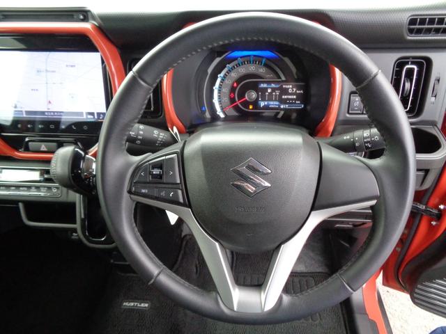 ハスラー ハイブリッドＸ　純正９型ナビ　フルセグテレビ　全周囲モニター　ＣＤ　ＵＳＢ　Ｂｌｕｅｔｏｏｔｈ　スマートキー　プッシュスタート　シートヒーター　ＬＥＤヘッドライト　ＦＯＧランプ　アルミホイール（27枚目）