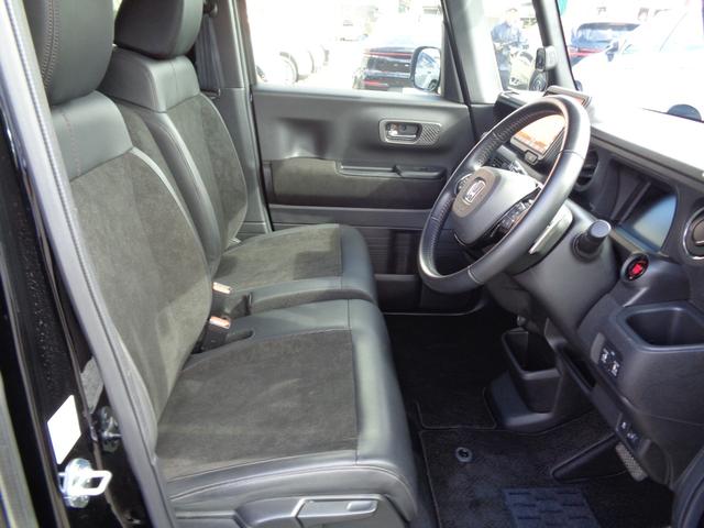 N-BOXカスタム ターボ 純正8型ナビ フルセグテレビ Bluetooth バックモニター USB ビルトインETC スマートキー ハーフレザーシート シートヒーター 両側パワースライドドア LEDヘッドライト アルミホイール(16枚目)