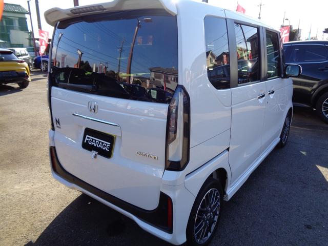 Ｎ－ＢＯＸカスタム ターボ　純正８型ナビ　フルセグテレビ　Ｂｌｕｅｔｏｏｔｈ　バックモニター　ハーフレザーシート　シートヒーター　両側パワースライドドア　ＬＥＤヘッドライト　アルミホイール　法人ワンオーナー　新車保証書付き（8枚目）