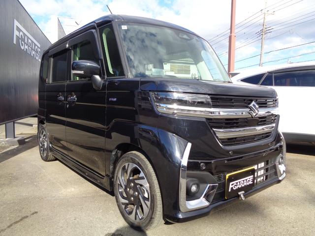 スペーシアカスタム ハイブリッドＸＳ　８型ナビ　フルセグテレビ　Ｂｌｕｅｔｏｏｔｈ　バックモニター　ドライブレコーダー　ビルトインＥＴＣ　ヘッドアップディスプレイ　ハーフレザーシート　シートヒーター　両側パワースライドドア　ＬＥＤライト（3枚目）