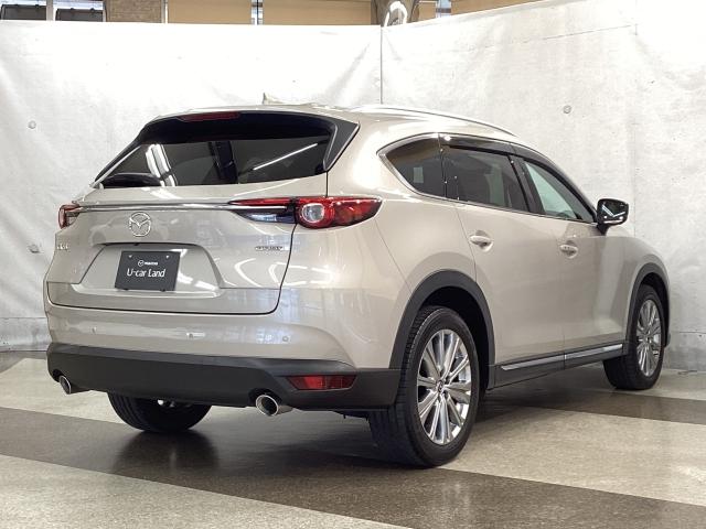 CX-8 2.2 XD エクスクルーシブ モード ディーゼルターボ ワンオーナー 全周囲カメラ アクセル踏み間違い防止装置 LEDヘッドライト 電動リアゲート ルーフレール サンルーフ 360度ビュー BTオーディオ オートハイビーム パワーゲート ワンオーナー車(38枚目)