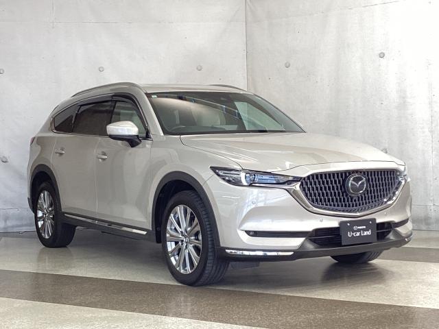 CX-8 2.2 XD エクスクルーシブ モード ディーゼルターボ ワンオーナー 全周囲カメラ アクセル踏み間違い防止装置 LEDヘッドライト 電動リアゲート ルーフレール サンルーフ 360度ビュー BTオーディオ オートハイビーム パワーゲート ワンオーナー車(40枚目)
